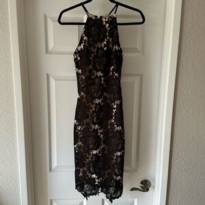 Black and nude dress